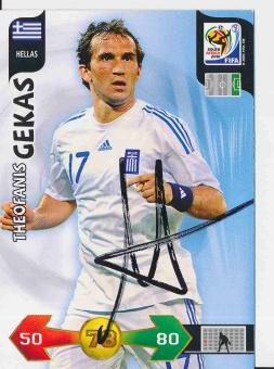 Theofanis Gekas  Griechenland  WM 2010 Panini Adrenalyn Card orig. signiert 