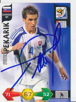Peter Pekarik  Slovenien  WM 2010 Panini Adrenalyn Card orig. signiert 