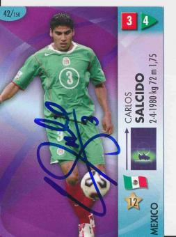 Carlos Salcido  Mexico  WM 2006 Panini  Card orig. signiert 