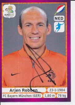 Arjen Robben  Holland  EM 2012  Panini Sticker orig. signiert 