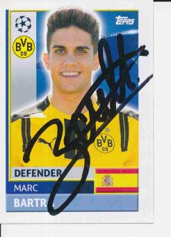 Marc Bartra  Borussia Dortmund  Champions League Topps Sticker orig. signiert 