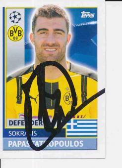 Sokratis  Borussia Dortmund  Champions League Topps Sticker orig. signiert 