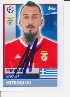 Kostas Mitroglou  Benfica Lissabon  Champions League Topps Sticker orig. signiert 