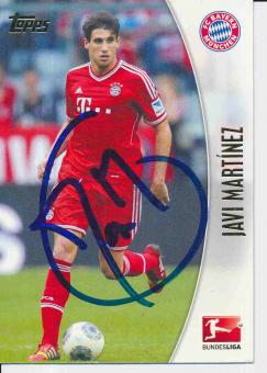 Javi Martinez  FC Bayern München  Topps Card orig. signiert 