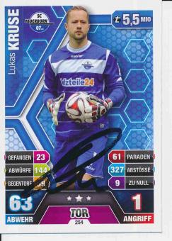 Lukas Kruse  SC Paderborn  2014/15 Match Attax Card orig. signiert 