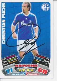 Christian Fuchs  Schalke 04   2012/13 Match Attax Card orig. signiert 