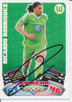 Ricardo Rodriguez   VFL Wolfsburg  2012/13 Match Attax Card orig. signiert 