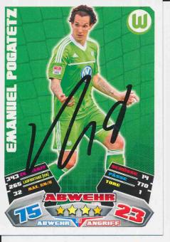 Emanuel Pogatetz   VFL Wolfsburg  2012/13 Match Attax Card orig. signiert 