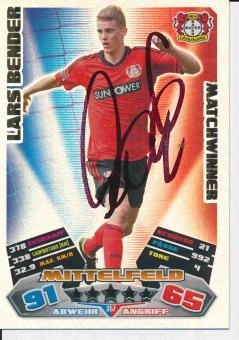 Lars Bender  Bayer 04 Leverkusen  2012/13 Match Attax Card orig. signiert 
