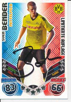 Sven Bender  Borussia Dortmund  2011/12 Match Attax Card orig. signiert 