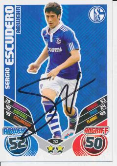 Sergio Escudero   FC Schalke 04   2011/12 Match Attax Card orig. signiert 