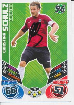 Christian Schulz  Hannover 96   2011/12 Match Attax Card orig. signiert 