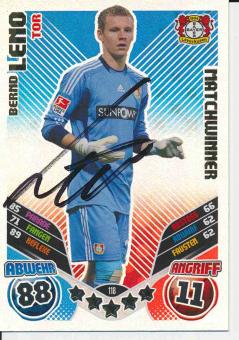 Bernd Leno   Bayer 04 Leverkusen   2011/12 Match Attax Card orig. signiert 