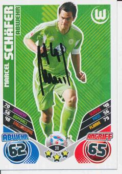 Marcel Schäfer   VFL Wolfsburg   2011/12 Match Attax Card orig. signiert 