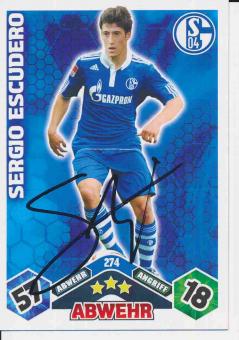Sergio Escudero  FC Schalke 04  2010/11 Match Attax Card orig. signiert 