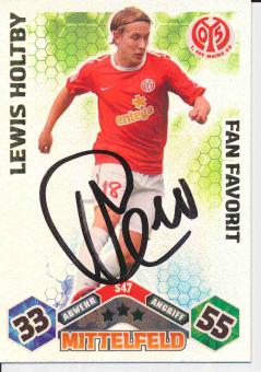 Lewis Holtby  FSV Mainz 05   2010/11 Match Attax Card orig. signiert 