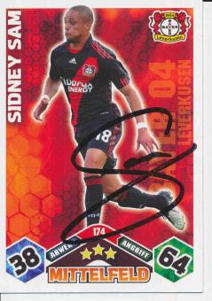 Sidney Sam  Bayer 04 Leverkusen  2010/11 Match Attax Card orig. signiert 