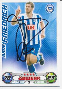 Arne Friedrich  Hertha BSC Berlin  2009/10 Match Attax Card orig. signiert 