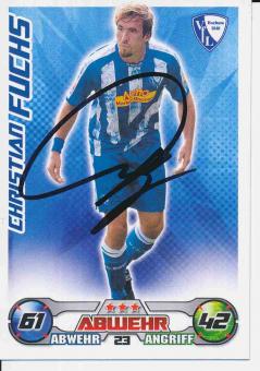 Christian Fuchs  VFL Bochum   2009/10 Match Attax Card orig. signiert 