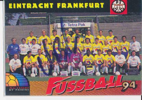 Mathias Becker  Eintracht Frankfurt  Panini Bundesliga Card orig. signiert 