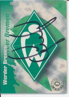 Thomas Schaaf   SV Werder Bremen  Panini Bundesliga Card orig. signiert 