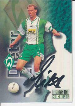 Dieter Eilts  SV Werder Bremen  Panini Bundesliga Card orig. signiert 