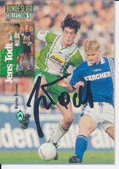 Jens Todt  SV Werder Bremen  Panini Bundesliga Card orig. signiert 