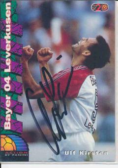Ulf Kirsten  Bayer 04 Leverkusen Panini Bundesliga Card original signiert 