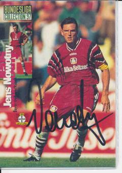 Jens Nowotny  Bayer 04 Leverkusen Panini Bundesliga Card original signiert 