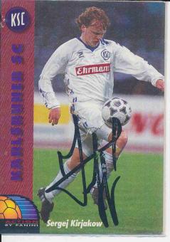 Sergej Kirjakow  Karlsruher SC  Panini Bundesliga Card original signiert 