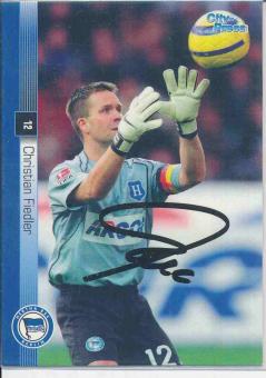 Christian Fiedler  Hertha BSC Berlin  Panini Bundesliga Card original signiert 
