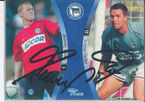 Gerhard Tremmel  Hertha BSC Berlin  Panini Bundesliga Card original signiert 