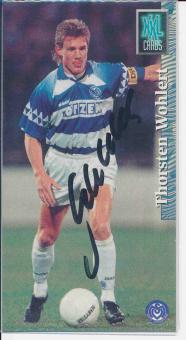 Thorsten Wohlert  MSV Duisburg  Panini Bundesliga XXL Card original signiert 