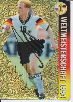 Matthias Sammer  DFB  Panini Bundesliga Card original signiert 