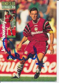 Jens Nowotny  Bayer 04 Leverkusen  Panini Card original signiert 