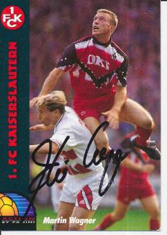 Martin Wagner  FC Kaiserslautern  Panini Card original signiert 