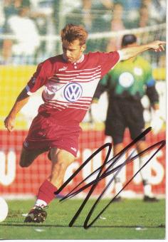 Waldemar Kryger  VFL Wolfsburg  Panini Card original signiert 