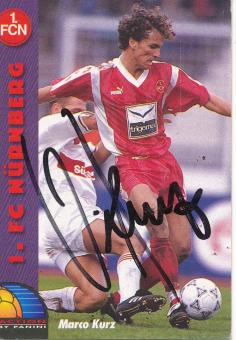 Marco Kurz  FC Nürnberg  Panini Card original signiert 