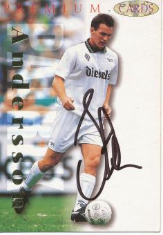 Patrik Andersson  Borussia Mönchengladbach  Panini Card original signiert 