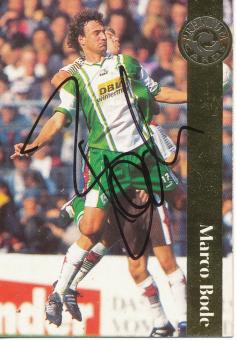 Marco Bode  SV Werder Bremen  Panini Card original signiert 