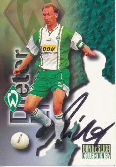 Dieter Eilts  SV Werder Bremen  Panini Card original signiert 