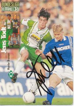 Jens Todt  SV Werder Bremen  Panini Card original signiert 