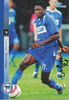 Solomon Okoronkwo  Hertha BSC Berlin  Panini Card original signiert 