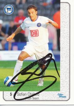 Sofian Chahed  Hertha BSC Berlin  Panini Card original signiert 