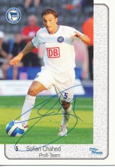 Sofian Chahed  Hertha BSC Berlin  Panini Card original signiert 