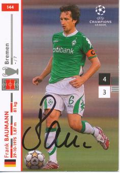 Frank Baumann  SV Werder Bremen  CL 2007/2008 Panini Adrenalyn Card orig. signiert 
