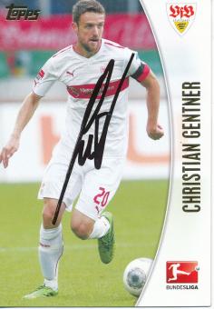 Christian Gentner  VFB Stuttgart  Topps Card original signiert 