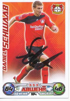 Daniel Schwaab  Bayer 04 Leverkusen  2009/10 Match Attax Card orig. signiert 