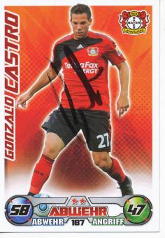 Gonzalo Castro  Bayer 04 Leverkusen  2009/10 Match Attax Card orig. signiert 