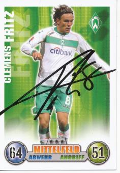 Clemens Fritz  SV Werder Bremen  2008/2009 Match Attax Card orig. signiert 